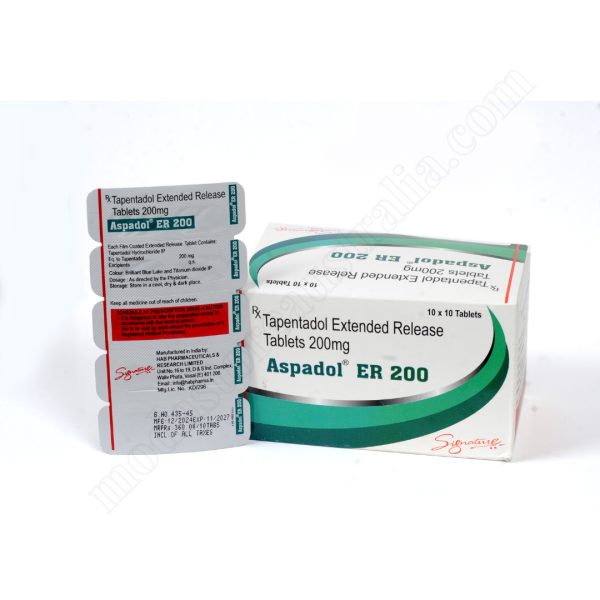 Tapentadol extended Release Tablets 200mg